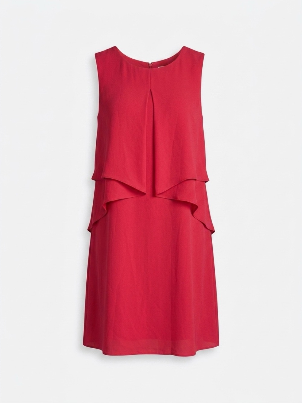 BCBGMaxAzria Red Layered Sleeveless Mini Dress